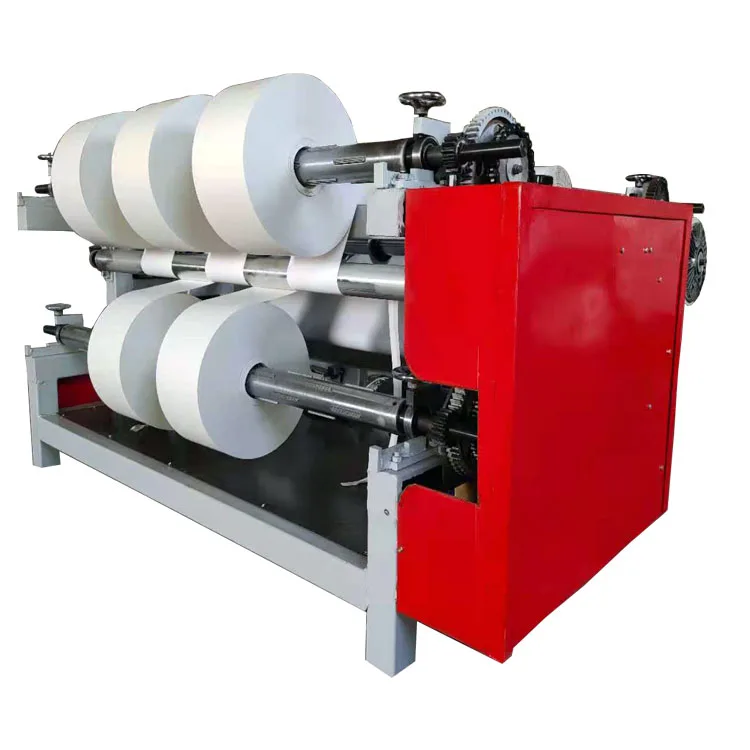 Paper roll slitter machine automatic label rewinder semi automatic thermal paper slitting machine slitting rewinder