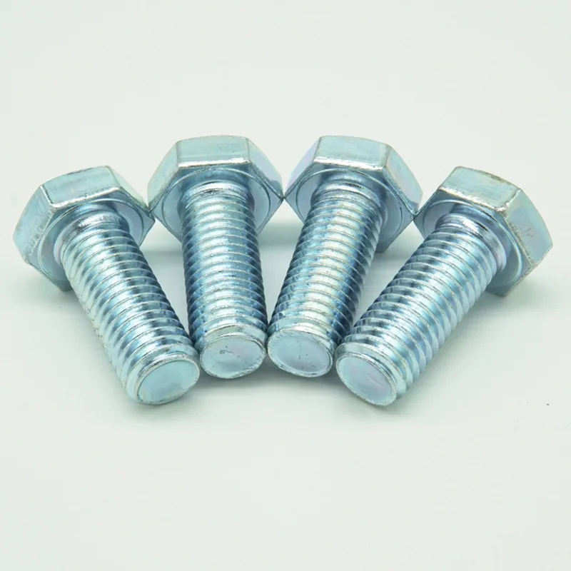 Hex Head Bolts DIN 933 4.8 8.8 10.9 12.9 Hexagon Bolt Fastener Bolt Factory Screw