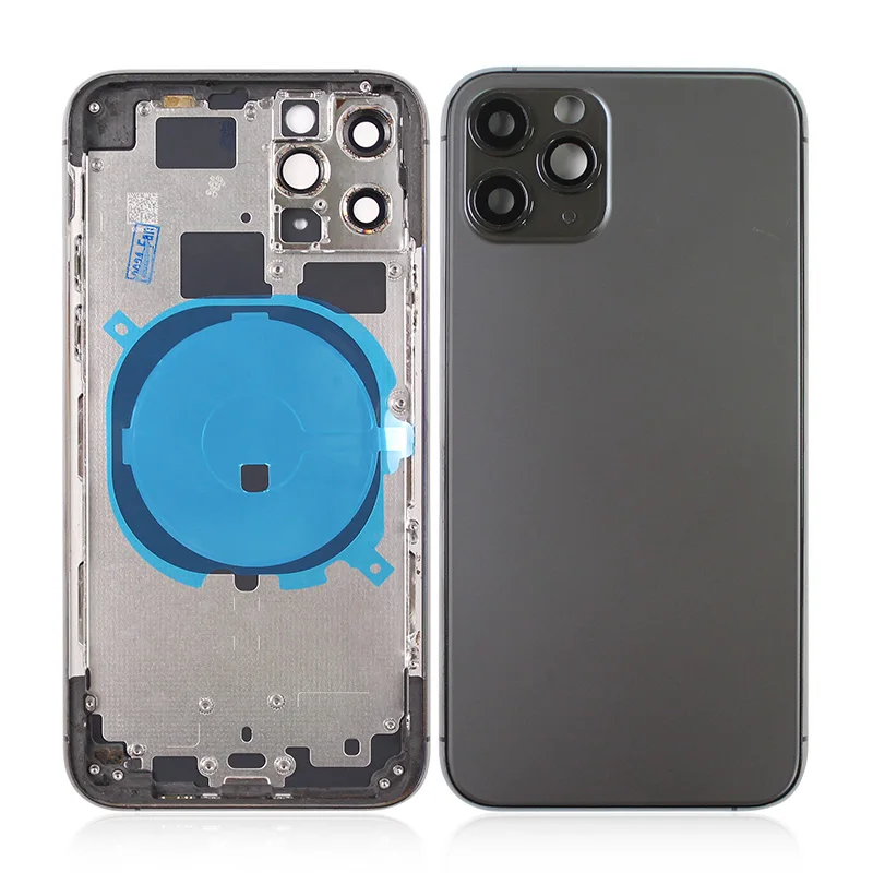 Задний корпус для iPhone 11 11Pro Max стеклянный полная крышка аккумулятора с мелкими