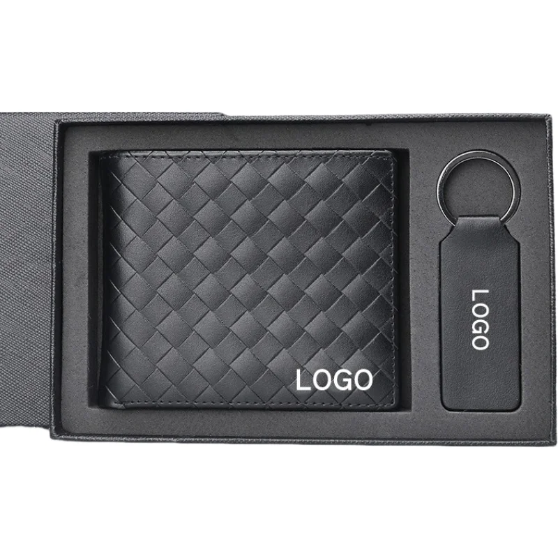 Classical Christmas Gift Set Luxury Promotional Men Business Wallet Gift Set