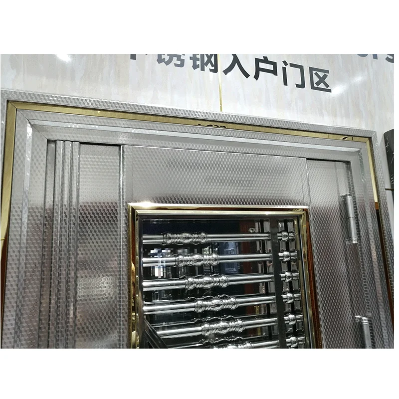 modern 304 price frame gate stainless steel entry single door design entrance door