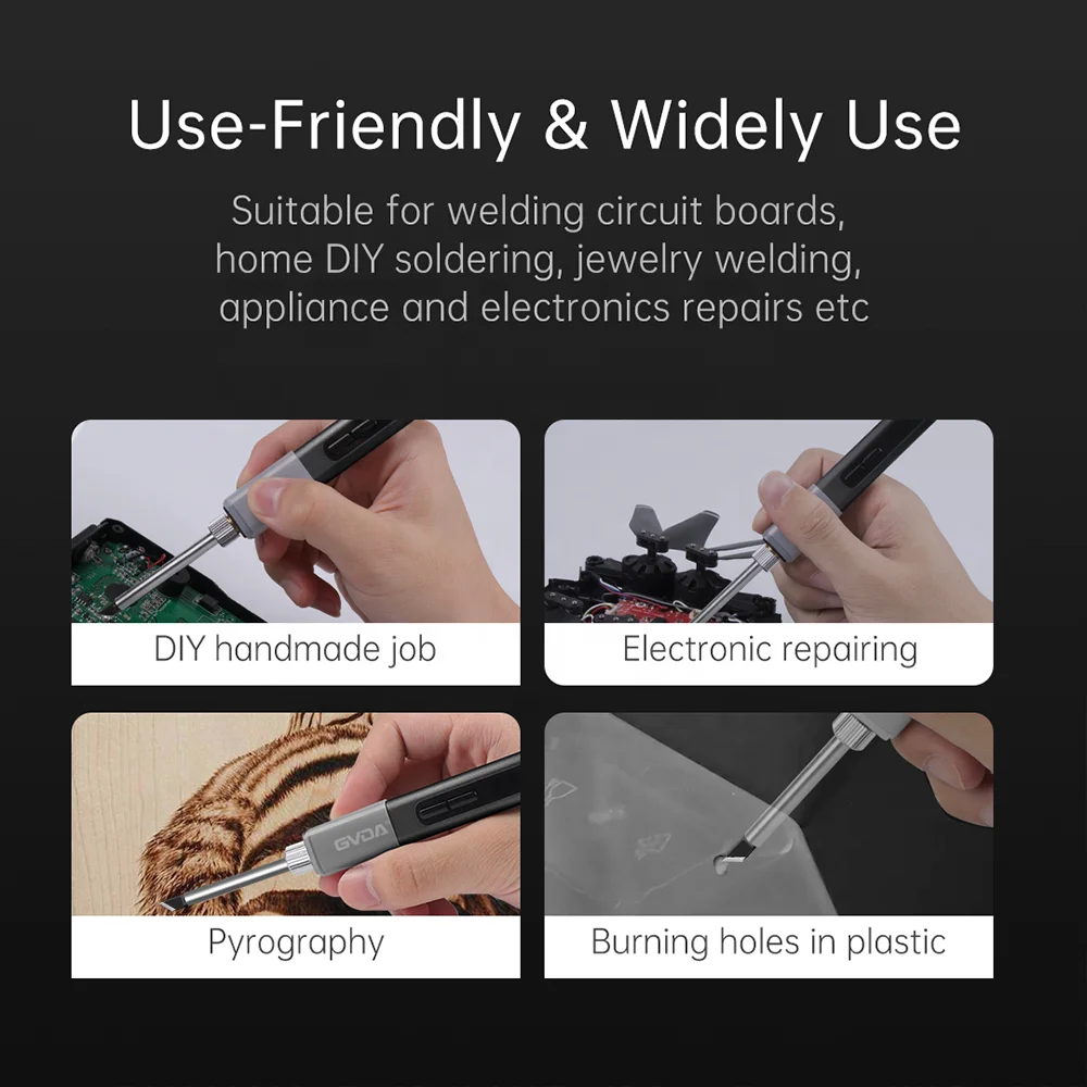 GVDA Smart Portable 65W Constant Temperature Adjustmentent Smart Soldering Iron Kits