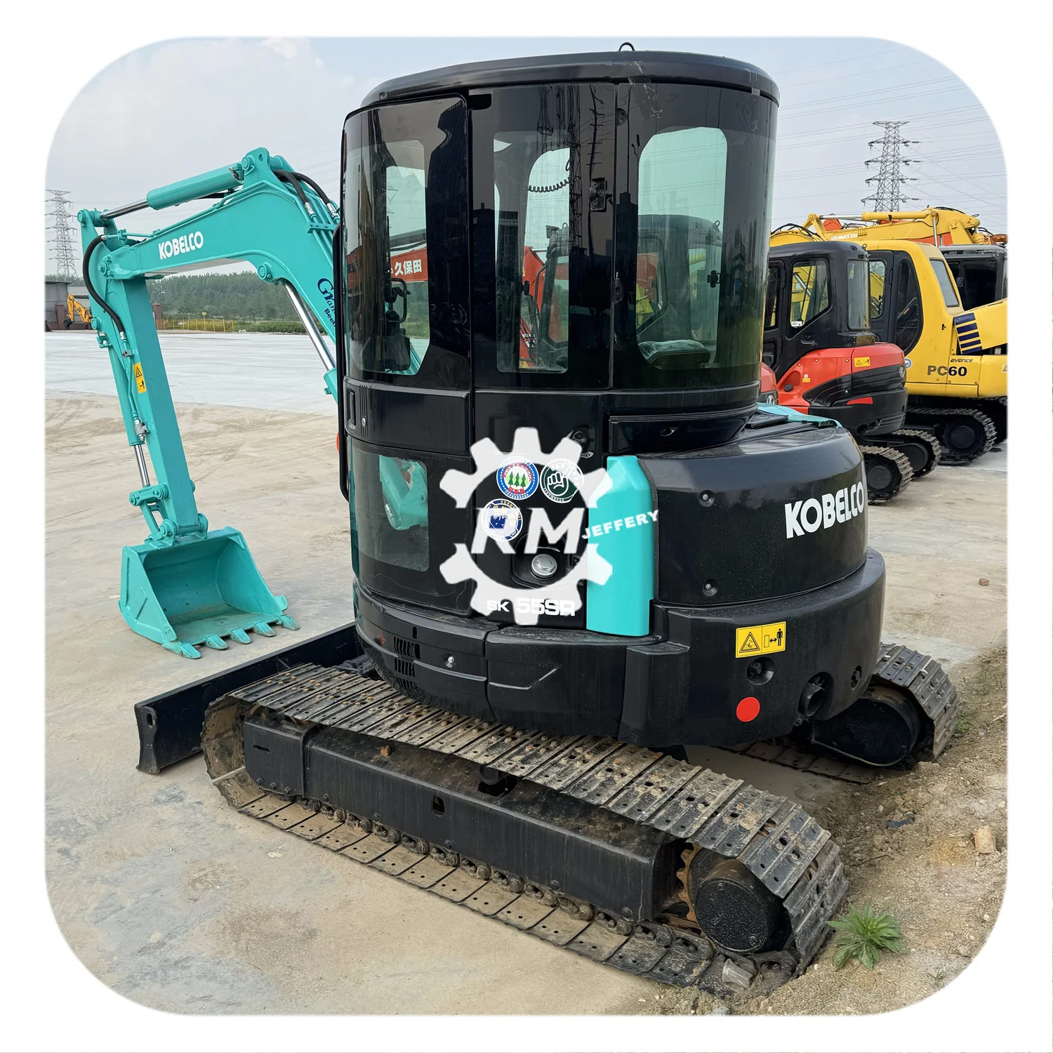 Low fuel consumption Kobelco sk55 used mini digger,second hand earthmoving work excavator kobelco sk55 sk60 sk75 sk80