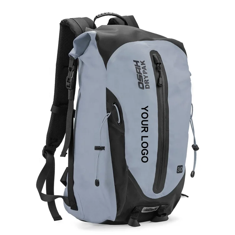 Лидер продаж, низкий минимальный заказ, индивидуальный логотип, бесшовный сварочный ПВХ водонепроницаемый рюкзак для мотоцикла