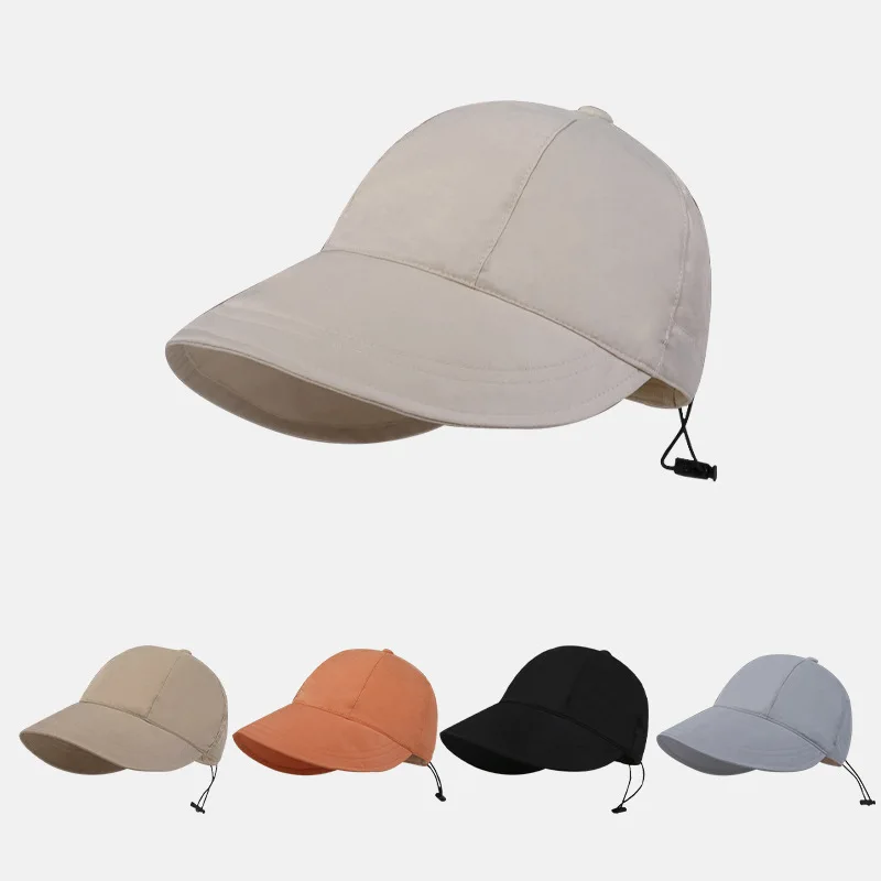New Summer Bucket Hat Quick-dry Adjustable Men Outdoor Fishing Hiking Beach Hats Mesh Breathable Anti UV Sun Wind Rope Cap