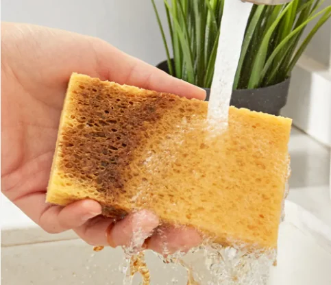 Natural Coconut Palm Wood Pulp Cotton Composite Sponge Environmentally Friendly Biodegradable