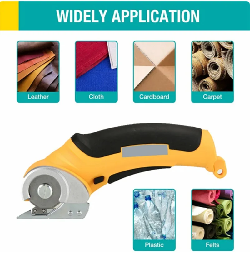 YTGEE 2023 Cutting Tool Double Cutter Fabric Cutting Cordless Electric Scissors  for Leather Cloth Carpet Cardboard