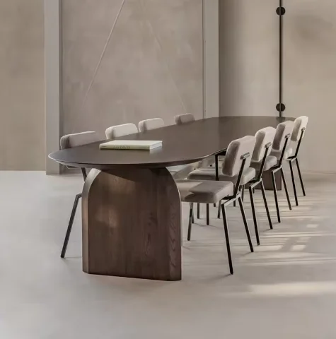 Modern Nordic Solid Wood Dining Table Set for Home for Restaurant & Living Room Use