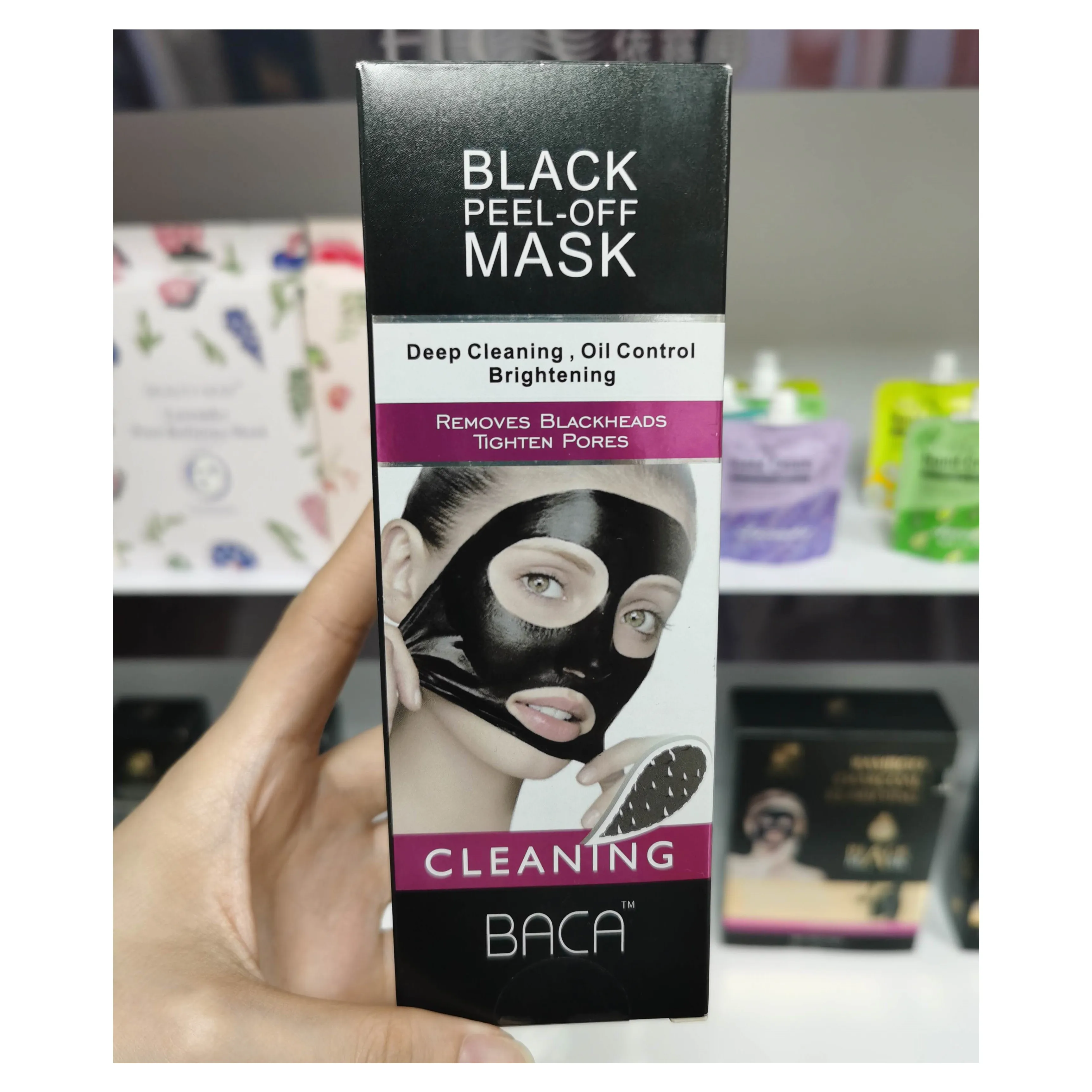 Fast Shipping Wholesale Beauty Cosmetics Pore Cleaning Facial Peel off Smear Mask Blackhead Remover Face Masks