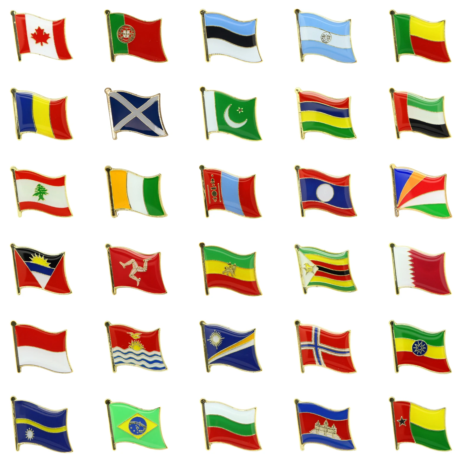 Didamao Wholesale Customized Metal Country Flag Badges Ukraine Flag Pins