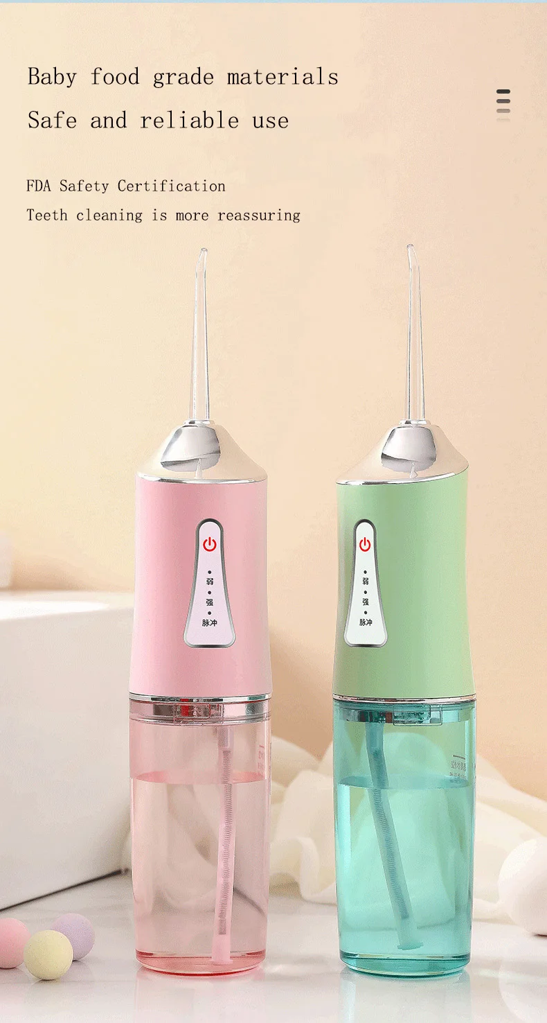 Portable Rechargeable Water Flosser Clean Desktop Water Flosser Custom Cordless Teeth Travel Water Flosser Manufacturer