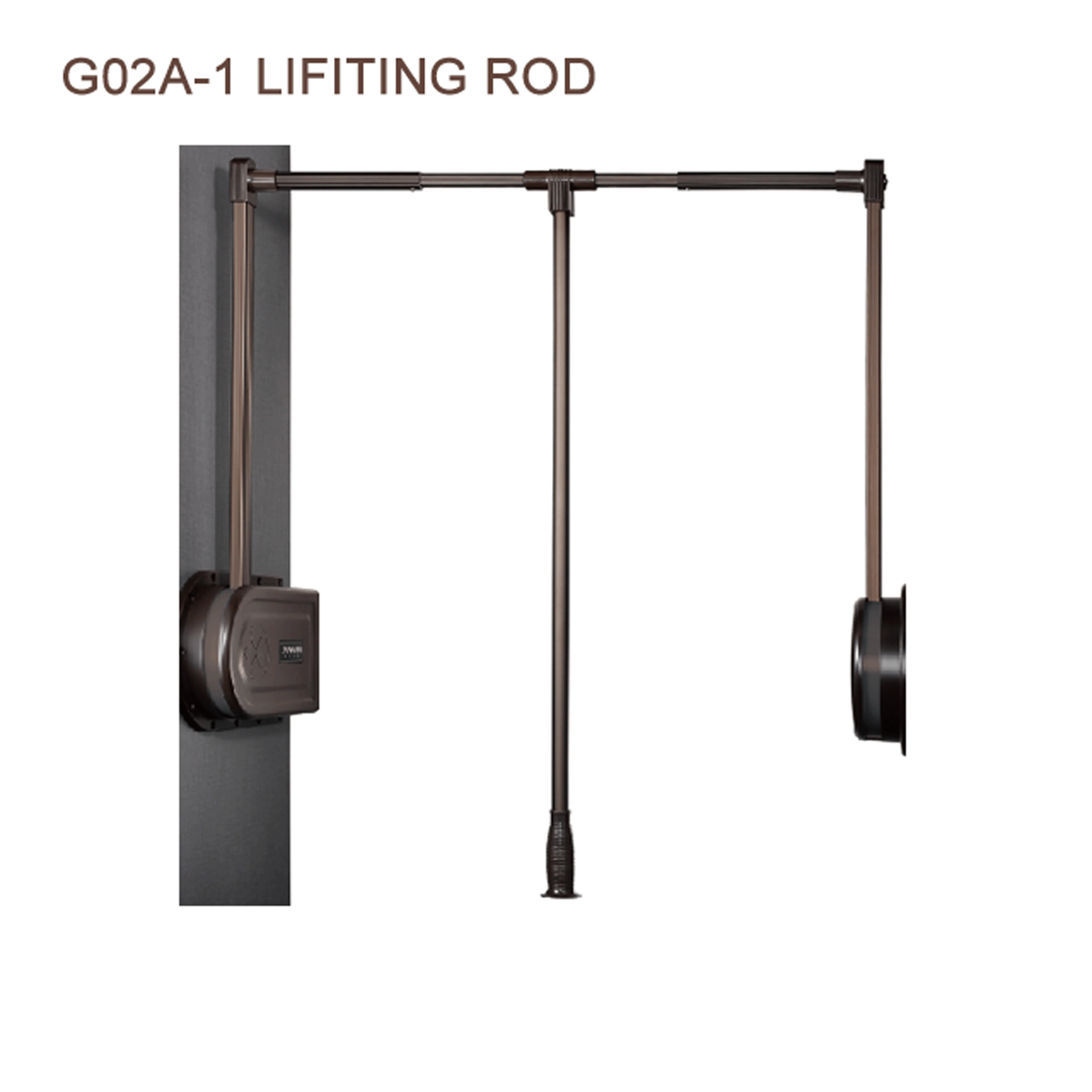 Jayna Pull down wardrobe hardware lift Adjustable Closet Rod