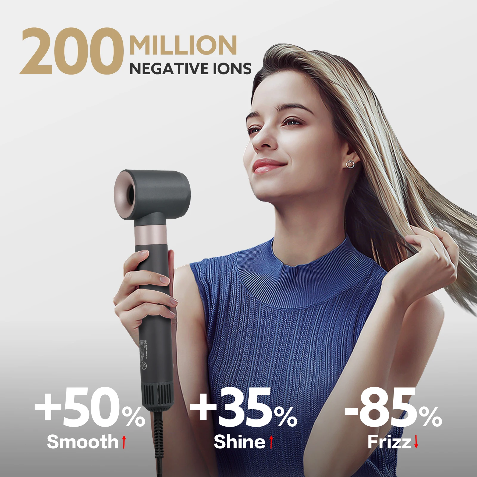 2024 New Trend 3 in 1 Hair Styler Hair Dryer BLDC high speed ionic Hot Air Brush Multifunctional Blow Dryer Brush