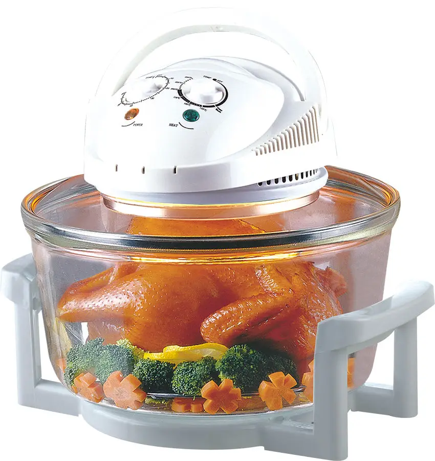 Halogen Infrared Tabletop Oven Convection Countertop Air Fryer See Through Glass For Best Cooking Results