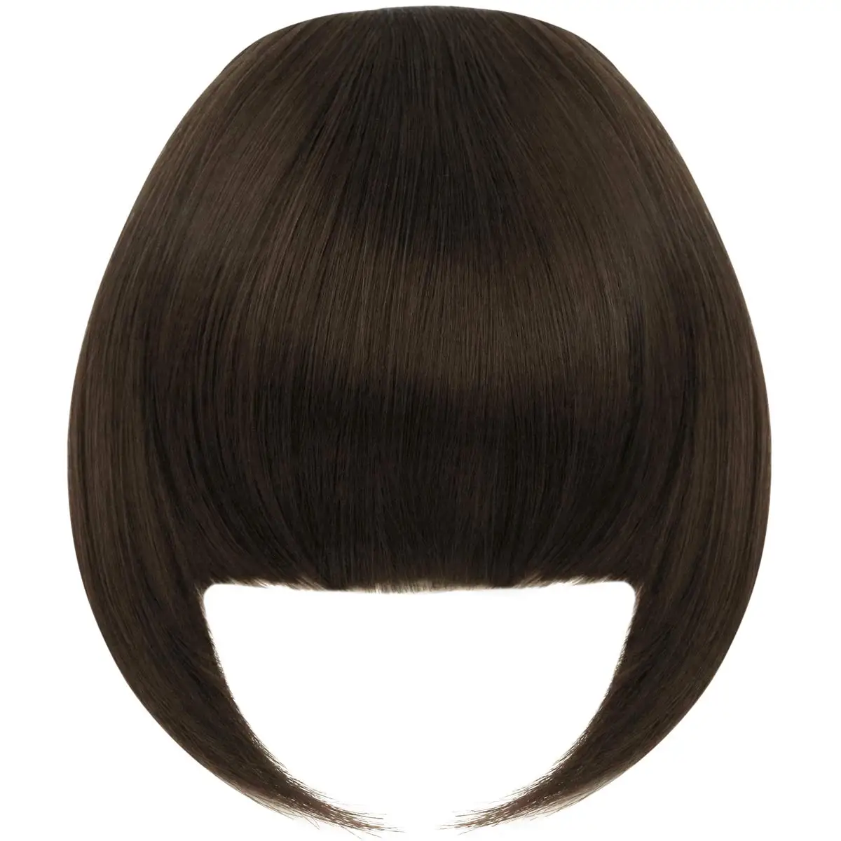 Hair Clip in Bangs Hair Extensions Wholesale Synthetic Flat Bang with Temples Fringe Bangs Hair Pieces for Women