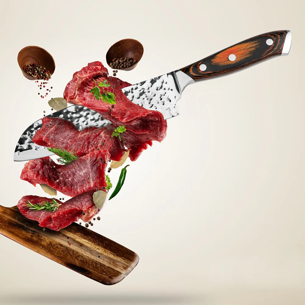 7 inch Santoku knife professional stainless steel kitchen knives cooking Japanese chef knife with box