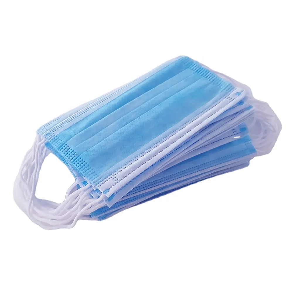 Shipped within 7 days 3 layers non-woven disposable face masks with customized message / face mask disposable logo