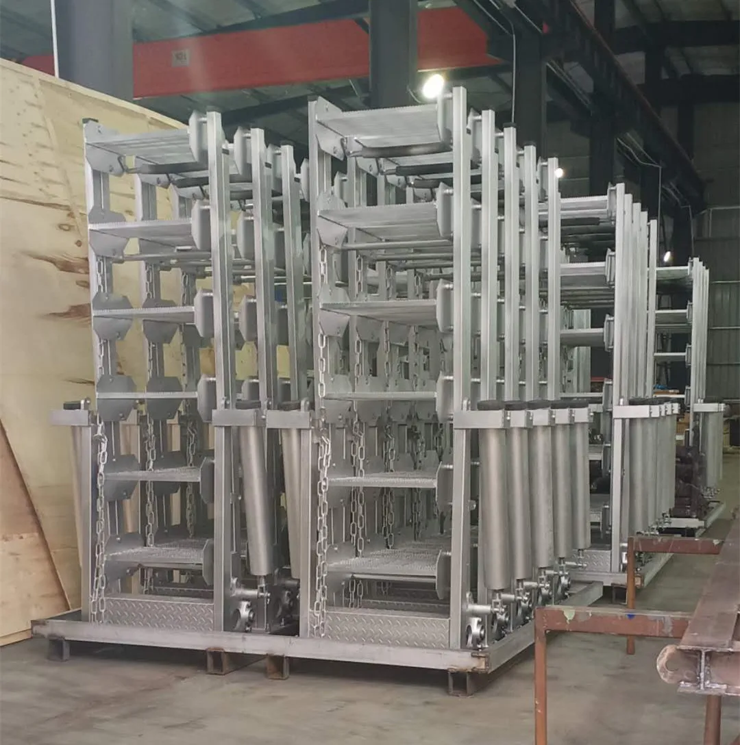 step ladder for oil production and refining supplier with width 800mm, w/o guardrail