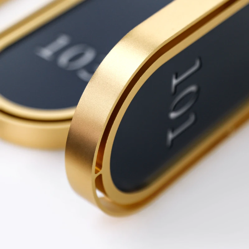 One-Stop Solution House Number Plate Sign Luminous Door Signage Hotel Electronic Door Plate with Doorbell