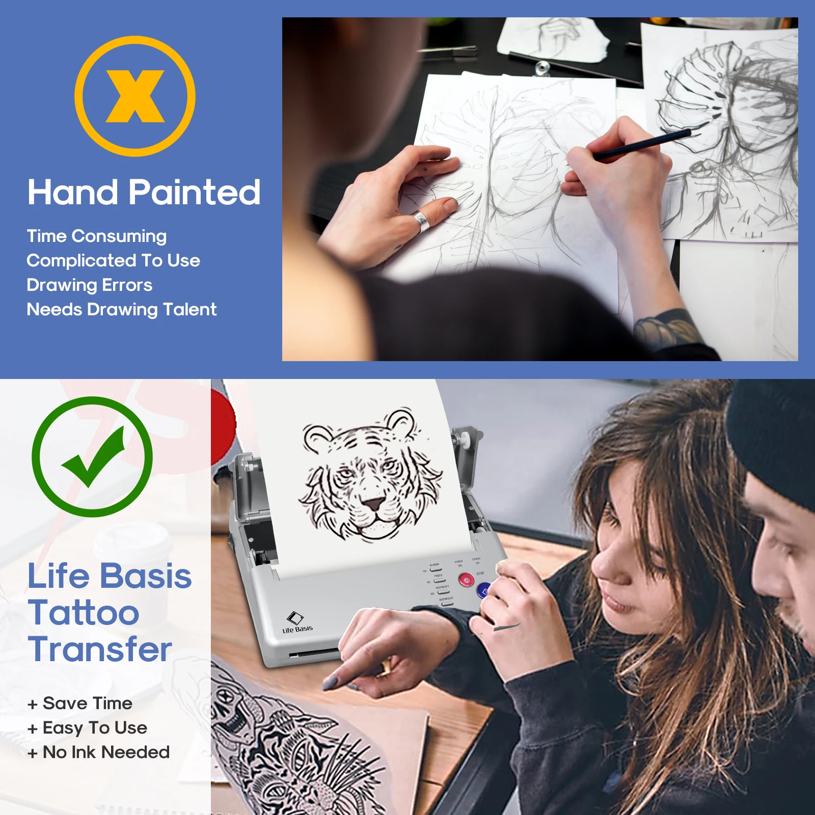 PELCAS 2022 Home UseTop Seller Digital Tattoo Printer Copier Thermal Transfer Machine