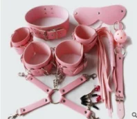 Sm Supplies supplier sexy bondage leather outfit handcuffs bondage kits with Adult toys