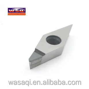 High Precision Single Edge VCMT PCD Tipped Insert Cutting Tools For Metal Processing