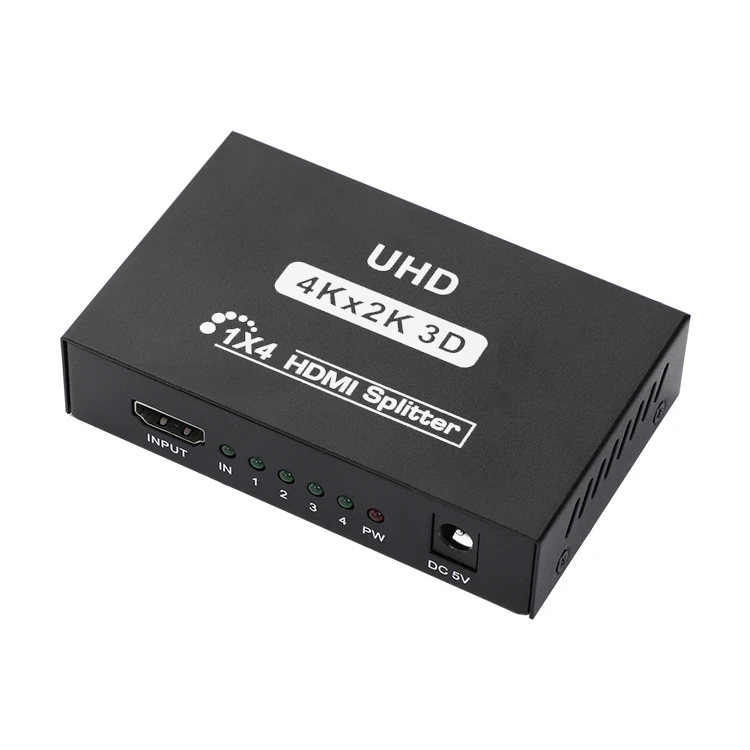 Factory OEM ODM 1x4 input output HDMI Splitter HDCP HD displays EDID 4Kx2K@60Hz HDMI Splitter
