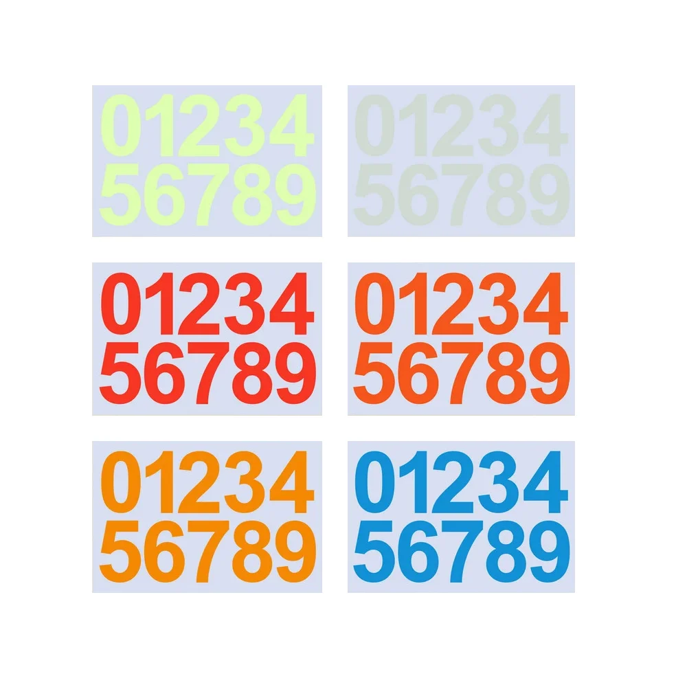 vinyl number decals custom small and big luminous glow in the dark house numbers