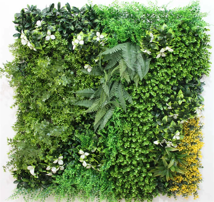 New Design Customized Jungle Style Vertical Plants Wall Artificial Wall Hanging Plant Green Grass Wall for Home Decoration
