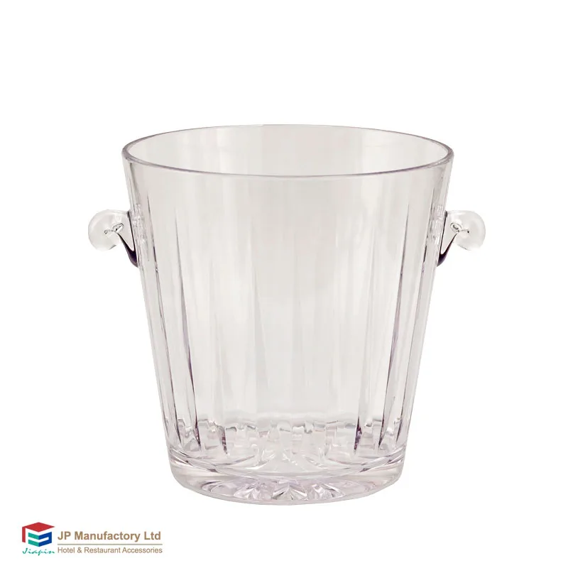 2.3L Transparent Unbreakable Polycarbonate ICE Bucket beverage wine champagne Plastic Ice Bucket