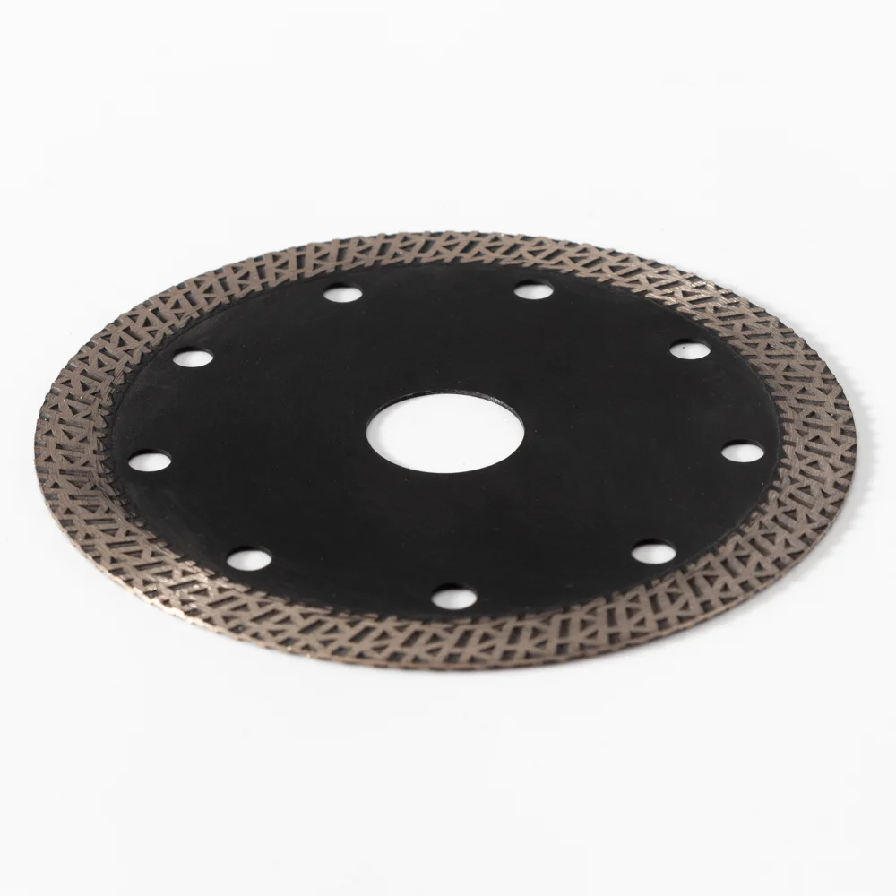 Factory supply 4.5inch115mm 65Mn+diamond hot press super thin K-turbo diamond saw blade cutting disc for tiles ceramic porcelain