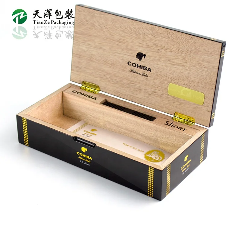 New Design Luxury Cigar Box Cigar Storage Case High glossy Wooden Cigar Humidor