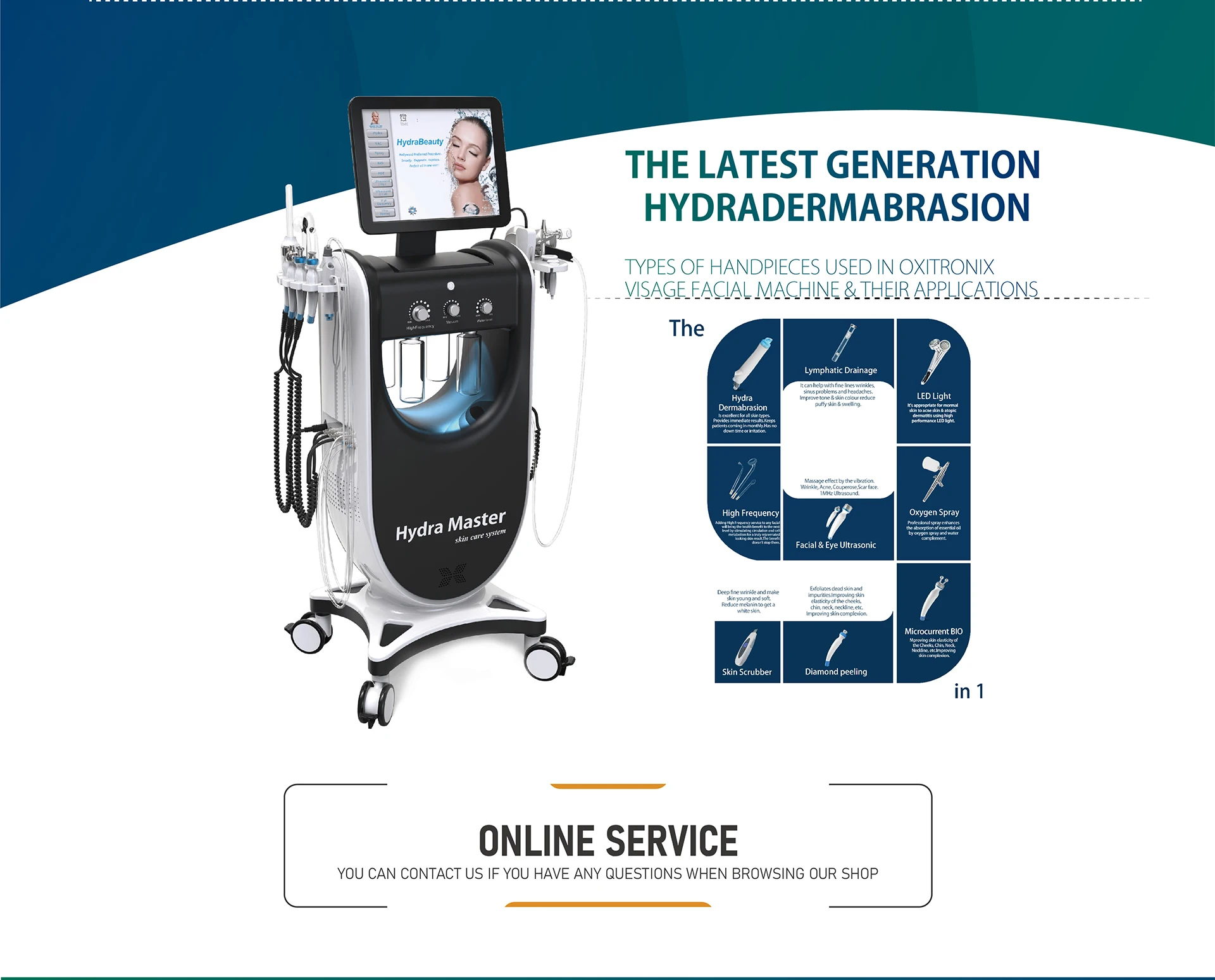 sea heart own design 9 in 1 hydra dermabrasion skin lifting beauty spa machine face deep cleaning hydra diamond peel water spray