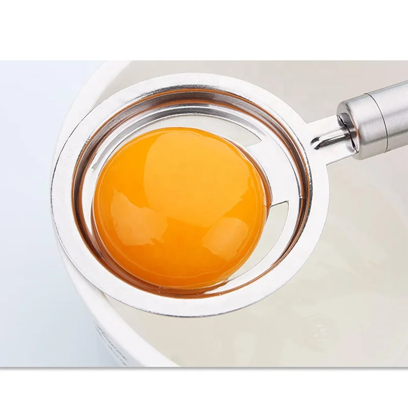 Stainless Steel #18/0 Egg Separator Kitchen Tools Egg White And Yolk Separator Divider Egg Filter