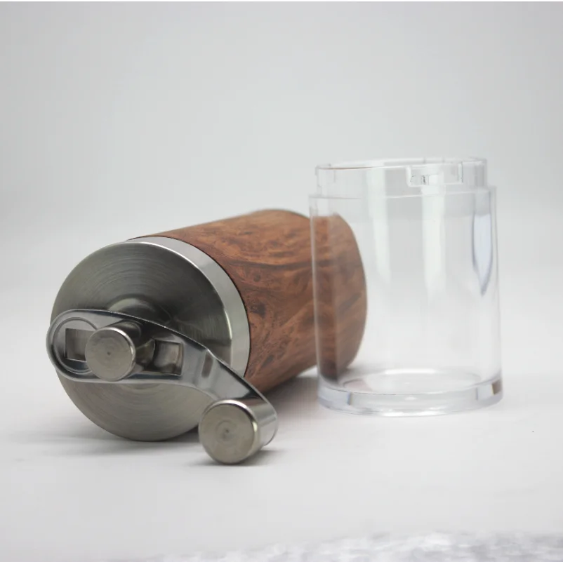 Amazon hot selling Manual Coffee Grinder Coffee Mill manual with wooden finishing Kitchenware gadget 2020