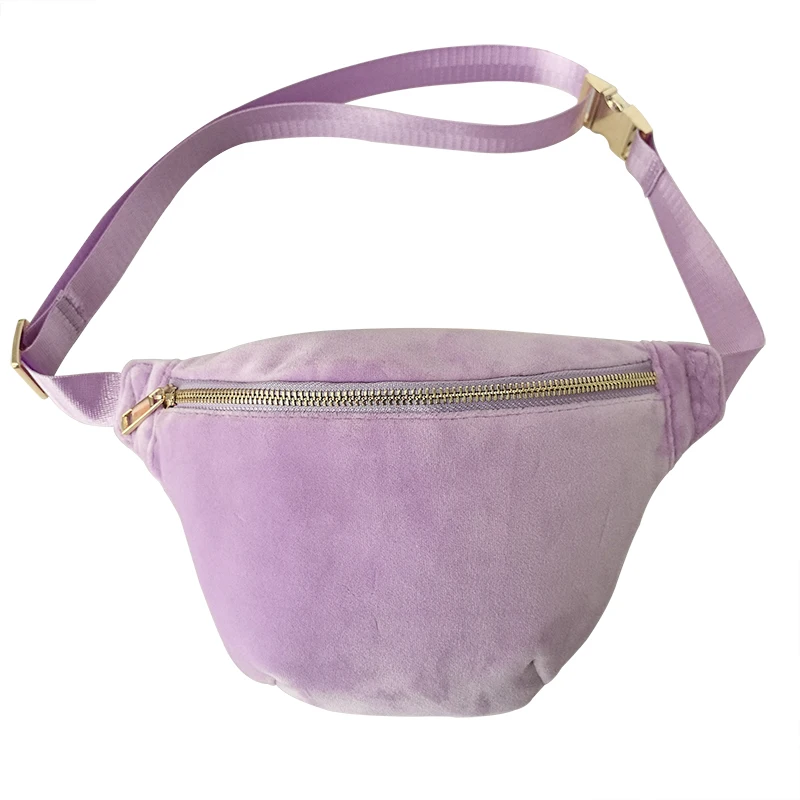 Customized Crossbody Bags Women Running Belt Waist Bag Sport Spandex super soft Fanny Pack Waist Bum Bag with Adjustable Strap