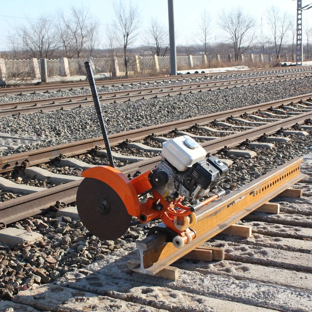 Gasoline-Powered Internal Combustion Rail Cutter Petrol Disc Saw Tracks Railway Cutting Machine