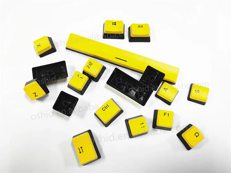 Профессиональный производитель OSHID, колпачки для клавиш с двойным выстрелом, игровые колпачки для клавиш, механические колпачки для клавиатуры