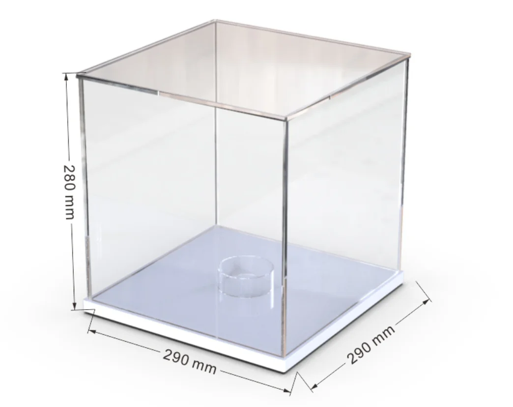 EXCEL Wholesale Football Helmet Display Box Led Light Baseball Hat Case Display Protector