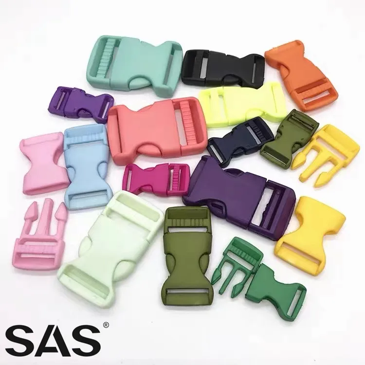 SAS Wholesale Bag Accessories High Quality Black Color Plastic Side Release Buckle for Bags Luggage