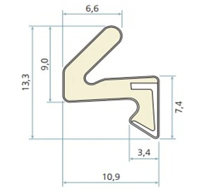 I-ECO q lon V Shaped Wooden Door And Window insulation Weather Sealing Strip
