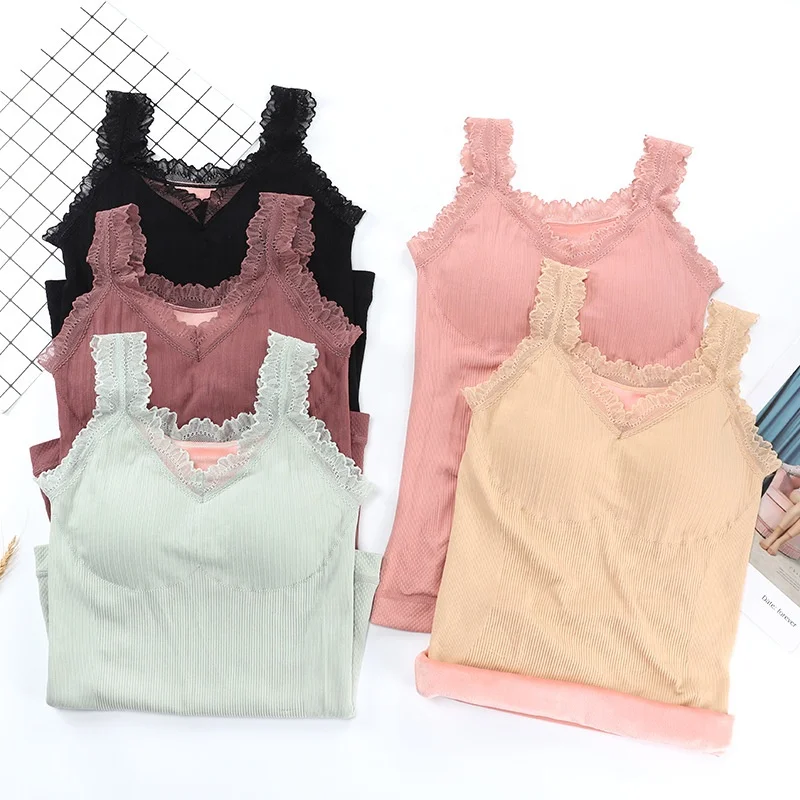 Новое термобелье для женщин, бархатный плотный теплый жилет на спине, женское Бесшовное термобелье