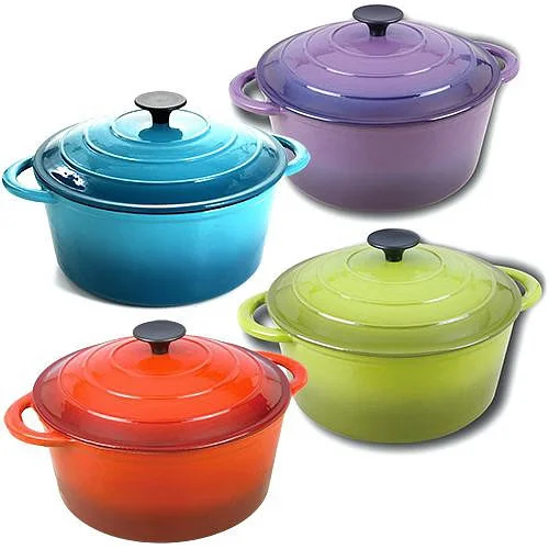 Factory price hot sale modern kitchen cookware customize enamel cast iron casserole pot stew soup sauce pot