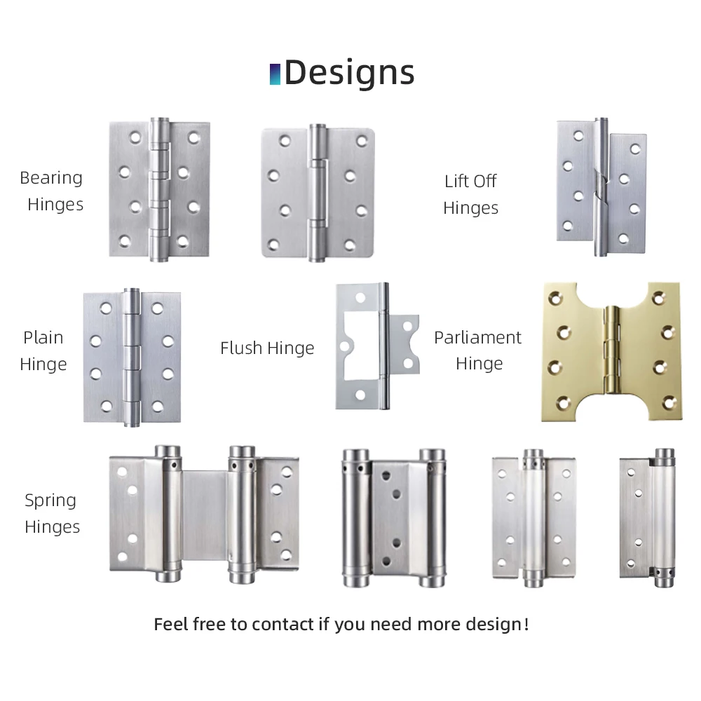 Hardware Accessories 4 Inch Ss Stainless Steel Door Hinge Door Window Flush Hinge