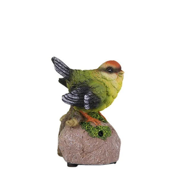 garden ornament birds decorative ,motion sensor resin sculpture birds from garden figures statue garden