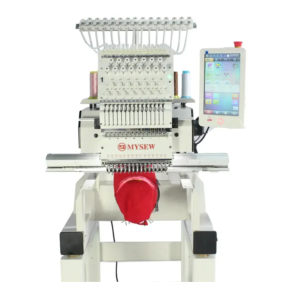 MYSEW MBC1501 Industrial single head 15 needles automatic high speed digital custom multi-function embroidery sewing machine
