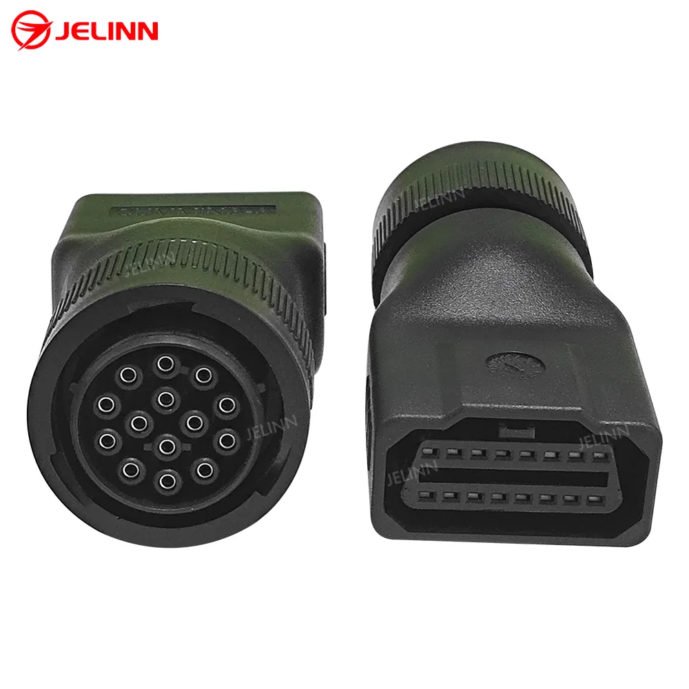 CAT 14 Pin to OBD 2 OBD2 16 Pin 16pin Female Adapter for Caterpillar