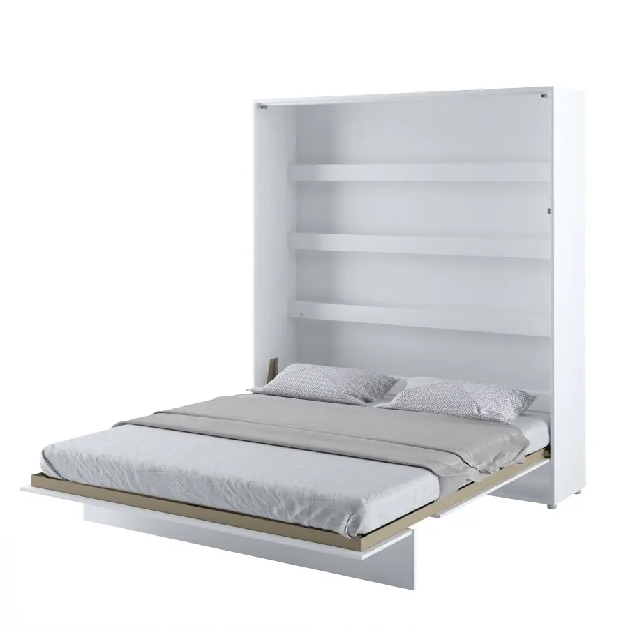 Factory Direct Sale Cheap Price Modern Minimalist Style Saves Space Wooden Foldable Storage Bed Wall Bed