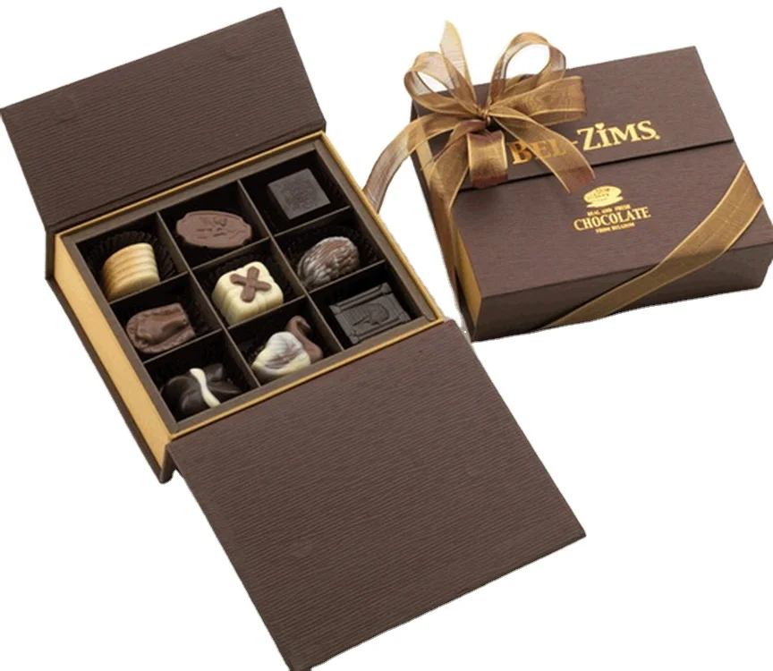 luxury printing foldable packaging candy paper chocolate box