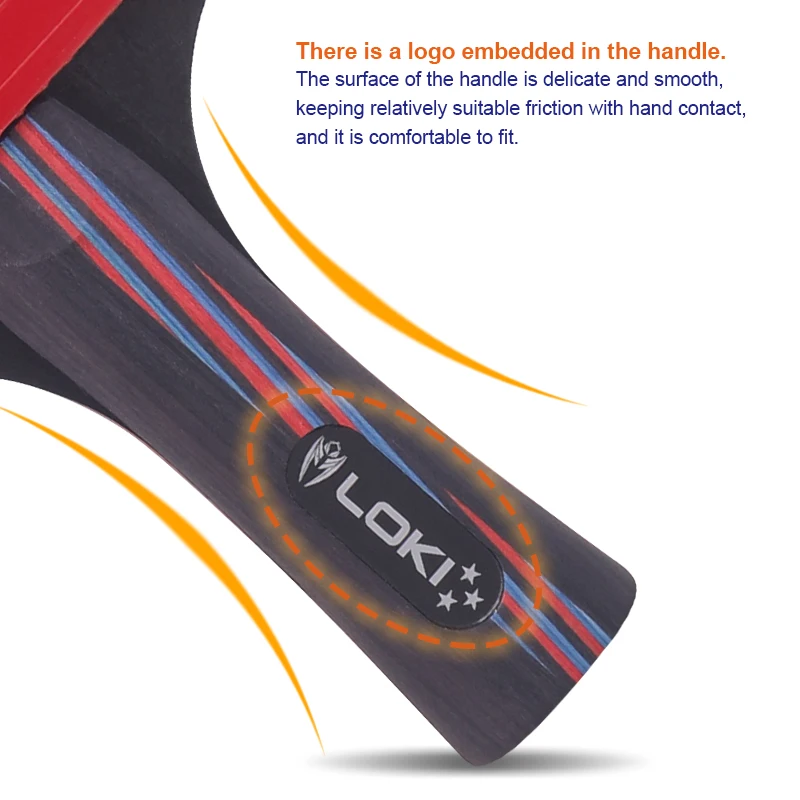 Спортивная ракетка для пинг-понга LOKI X3 из